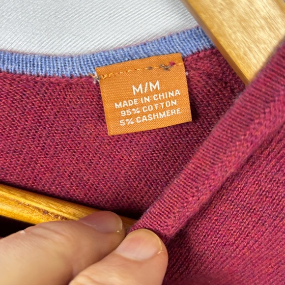 Tommy Bahama Men Cotton/Cashmere LongSleeve Sweater Sz M Pullover Breathable Lux - Picture 4 of 8